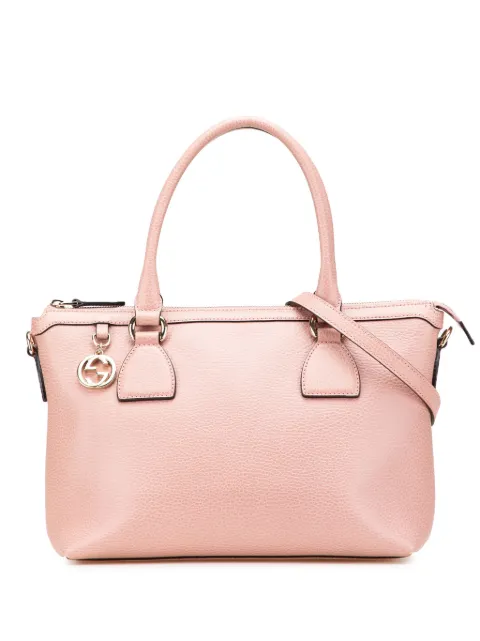 Gucci Pre-Owned 2000-2015 Dollar Calfskin GG Charm satchel Pink A5TFG3L19QPUN8PD