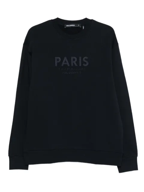 Karl Lagerfeld Paris-embroidery sweatshirt Blue 705107553917