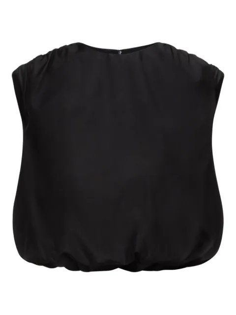 LouLou de Saison gathered-shoulders blouse Black COSMA