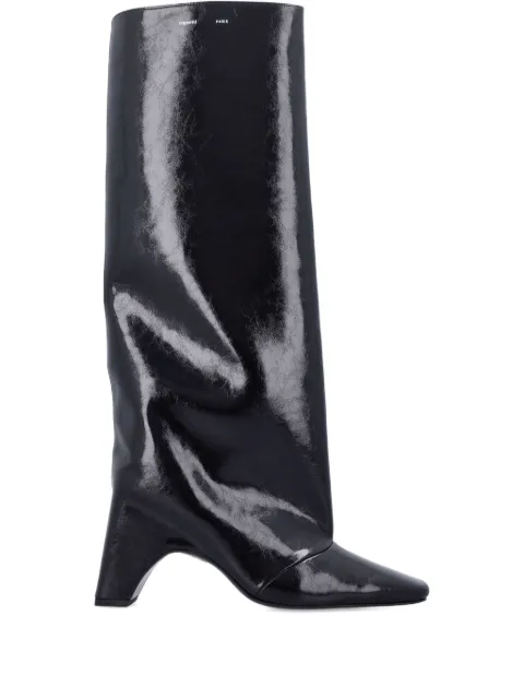 Coperni 90mm patent-leather boots Black COPSH03F6054