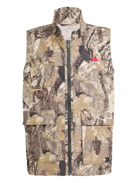 adidas camouflaged pocketed vest Neutrals KD6258