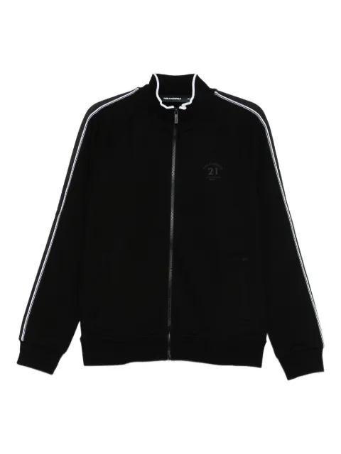 Karl Lagerfeld zip-up cotton jacket Black 705033553910