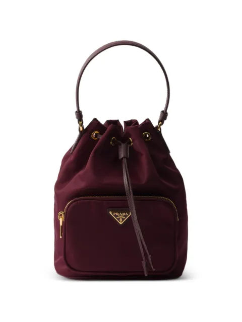 Prada Duet bucket bag Red 1BH038VUOPRV44