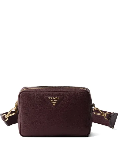 Prada small leather shoulder bag Red 1BH082V7NM2DKV