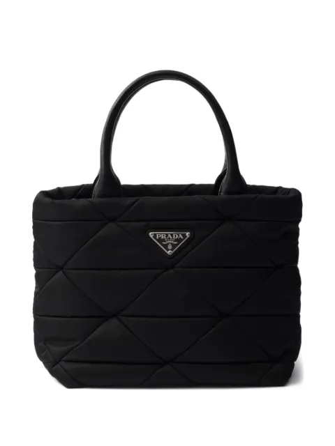 Prada small Re-Nylon padded tote bag Black 1BG373VB9MRDJN