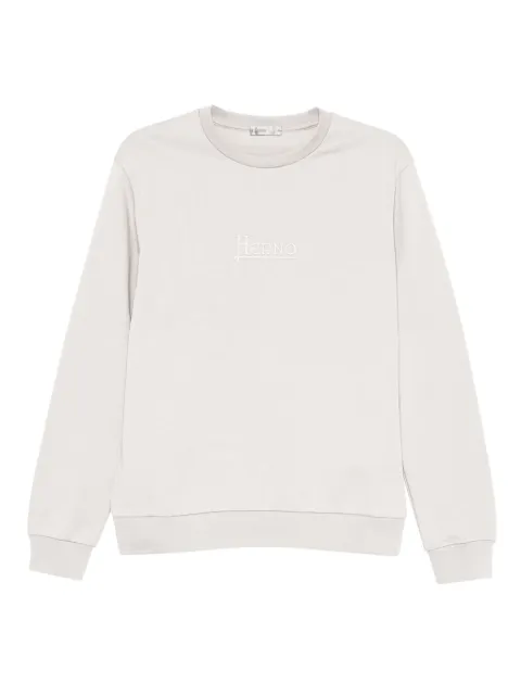 Herno logo-print sweatshirt Neutrals JG00049UR52113
