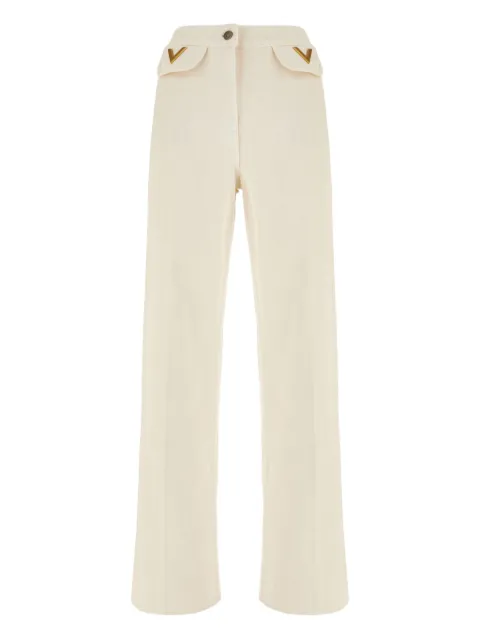 Valentino Garavani V-shaped pocket-detail jeans Neutrals BDD21J9HL