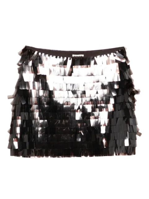 STAUD Max sequin-embellished mini skirt Brown R25F6126SQ
