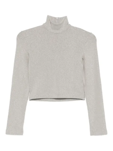 Ralph Lauren Collection glitter turtleneck top Neutrals 290P00909