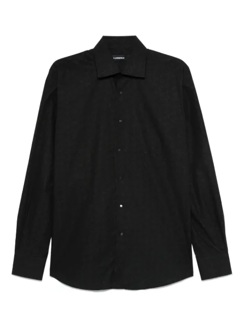 Karl Lagerfeld printed cotton shirt Black 60500061554668