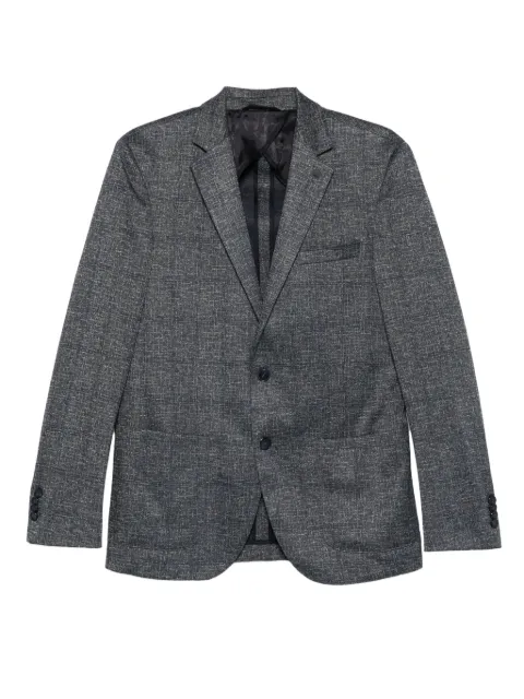 Karl Lagerfeld textured two-button jacket Blue 15528010554017