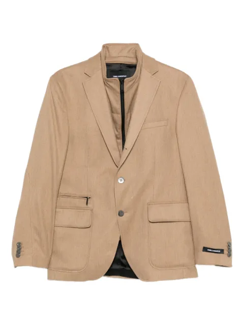 Karl Lagerfeld single-breasted blazer Neutrals 15538210554026