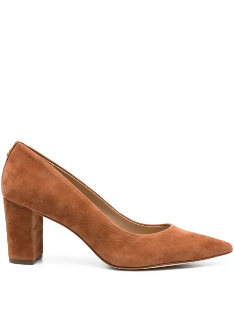 Lauren Ralph Lauren 70mm Lanette pointed-toe suede pumps Brown 802967743002
