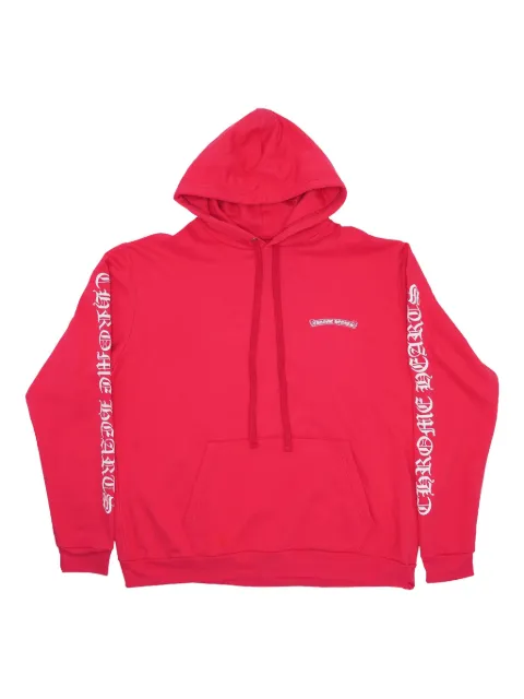 Chrome Hearts Scroll Logo hoodie Red CHRM0016