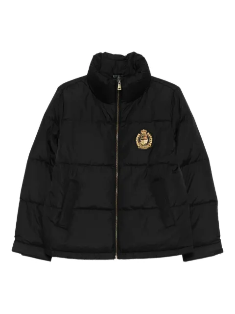 Lauren Ralph Lauren crest-appliqué puffer jacket Black 297P04125001