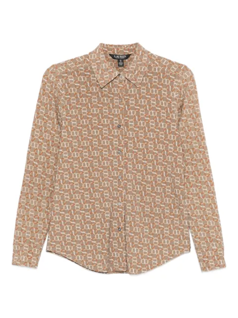 Lauren Ralph Lauren long sleeve patterned shirt Brown 200980178001