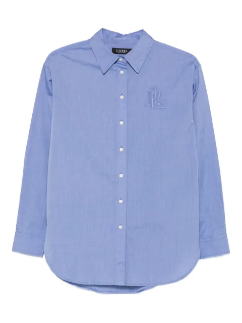 Lauren Ralph Lauren embroidered button-front shirt Blue 200979855001