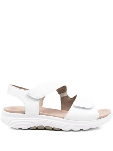 GABOR double-strap leather sandals White 66815