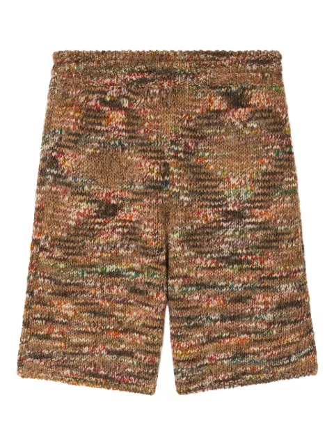 Alanui Grunge Beat knitted shorts Brown LMHM004E25KNI0018484