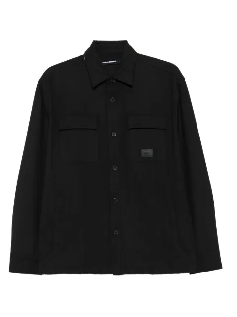 Karl Lagerfeld double-pocket shirt Black 60598060554566