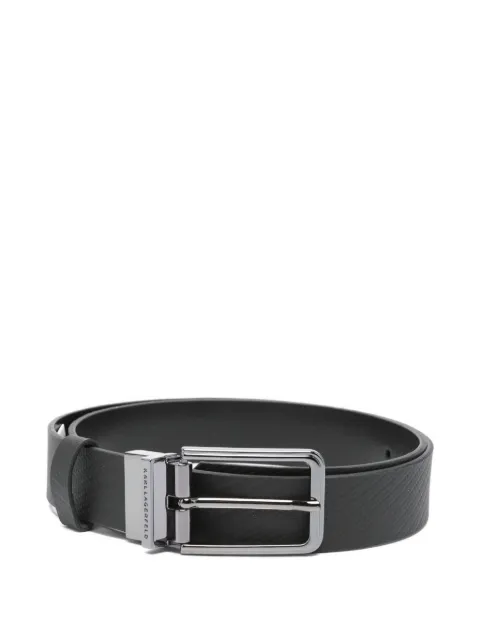 Karl Lagerfeld textured buckle belt Black 8153020554453