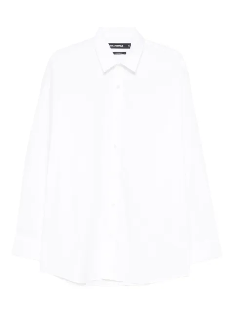 Karl Lagerfeld logo-patch shirt White 60544460554675