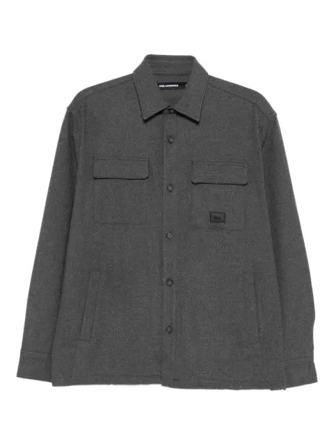 Karl Lagerfeld double-pocket shirt Grey 60598060554566