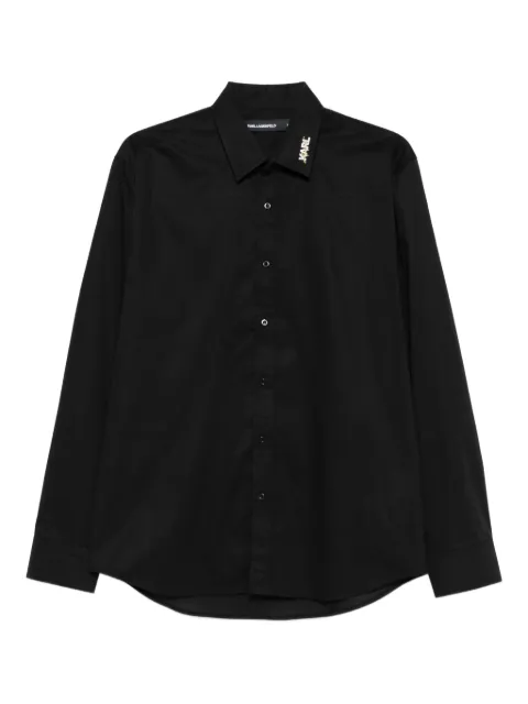 Karl Lagerfeld embellished-collar shirt Black 60599160554600
