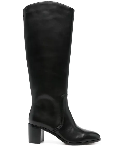 Lauren Ralph Lauren 60mm leather knee boots Black 802967813001