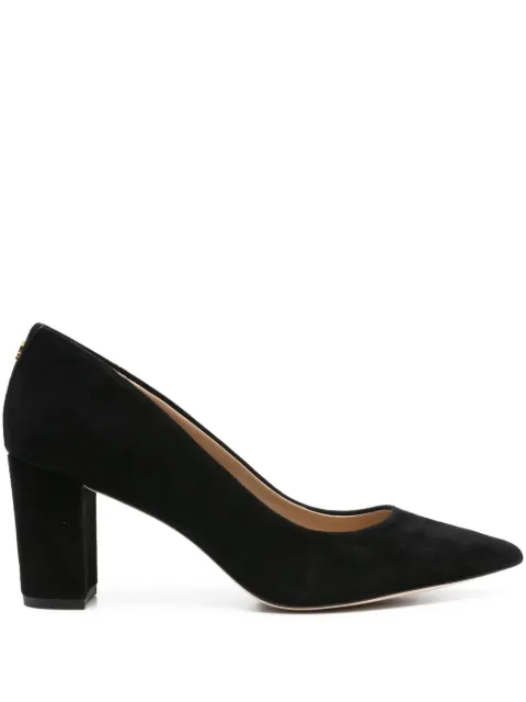 Lauren Ralph Lauren 70mm Lanette pointed-toe suede pumps Black 802967743001