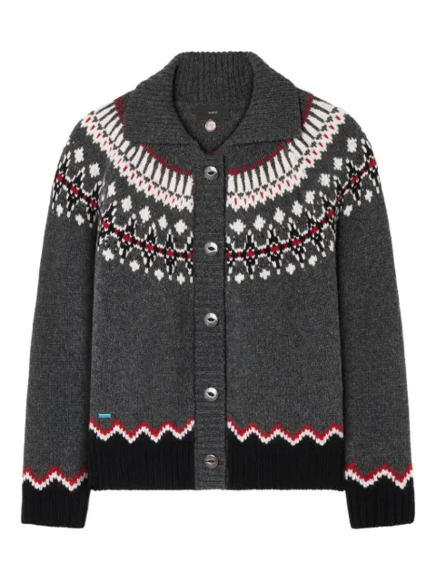 Alanui Sweet Winter fair-isle cardigan Grey LWHQ01DE25KNI0010610