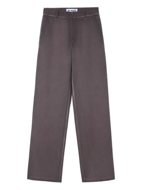 Sunnei wool trousers Brown RTWWBOT025WOO0130035PLUM