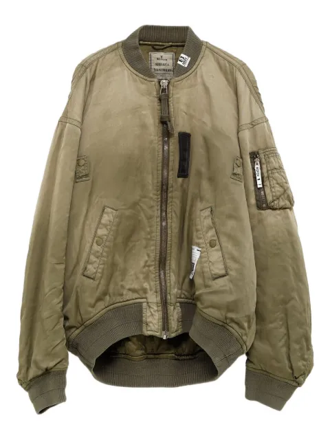 Maison MIHARA YASUHIRO zip-fastening bomber jacket Green J15BL151