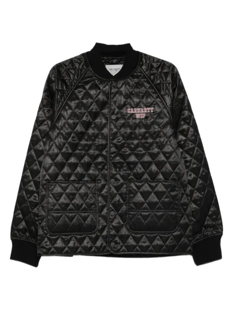 Carhartt WIP quilted satin jacket Black I035146