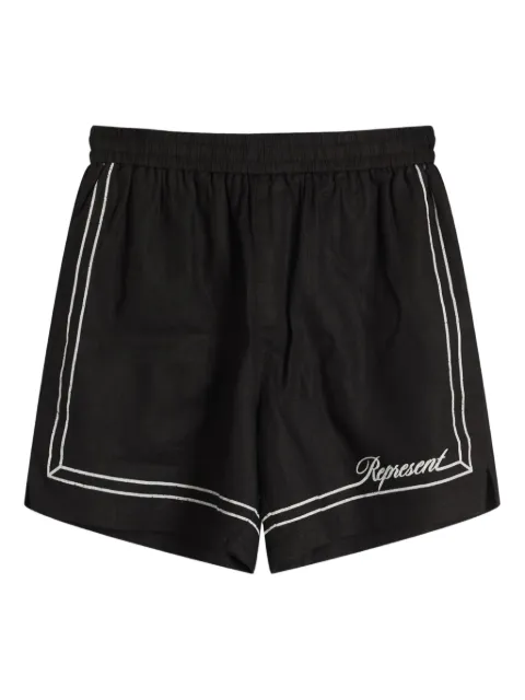 Represent border-detail shorts Black MLM10029901