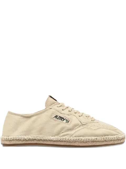 Autry lace-up jute low-top sneakers Neutrals ESLWCV01
