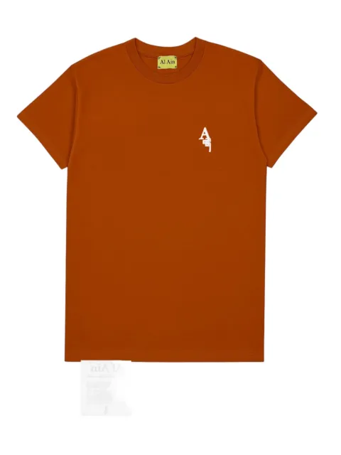 AL AIN logo-print T-shirt Orange AMHXS820