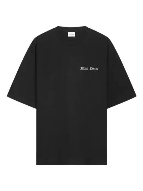 Filling Pieces flower-print T-shirt Black 412520500126130
