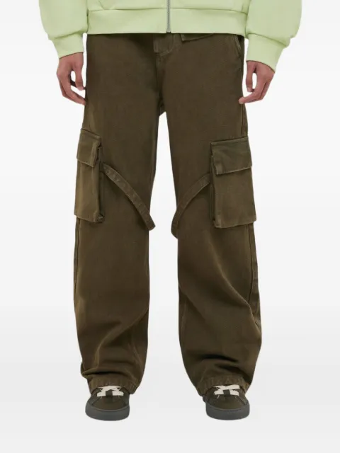 FLÂNEUR cargo cotton trousers Brown FNOS502
