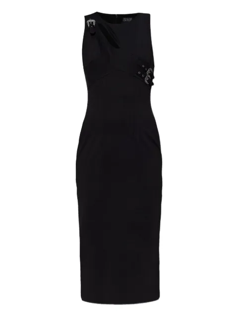 Versace Jeans Couture cut-out buckle midi dress Black 79HAO908J0092