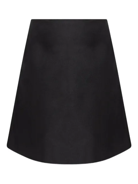 Alexander McQueen satin A-line skirt Black 832556QEAGH