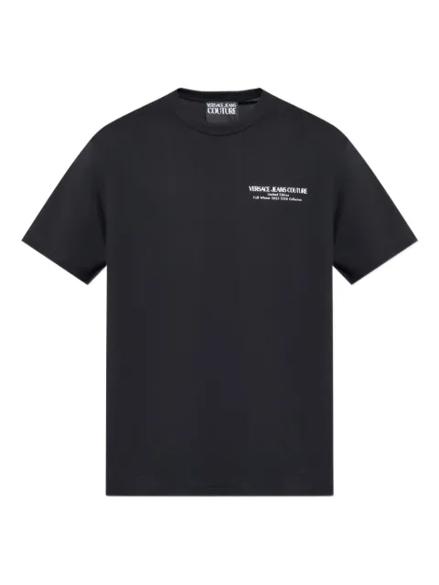 Versace Jeans Couture logo-print t-shirt Black 79GAHE10CJ00E