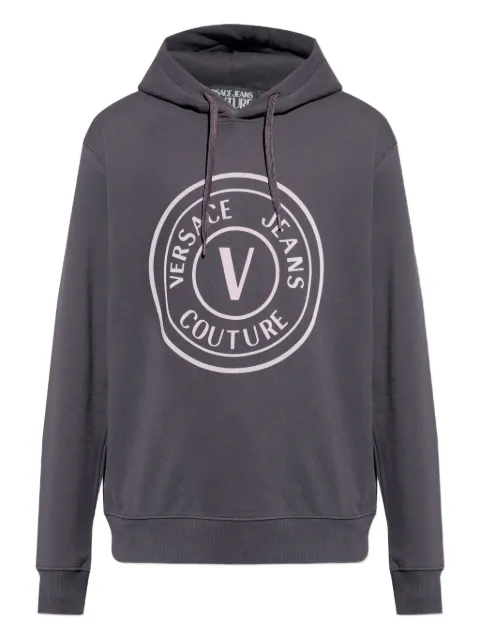 Versace Jeans Couture logo-embellished hoodie Grey 79GAIE06CF02E