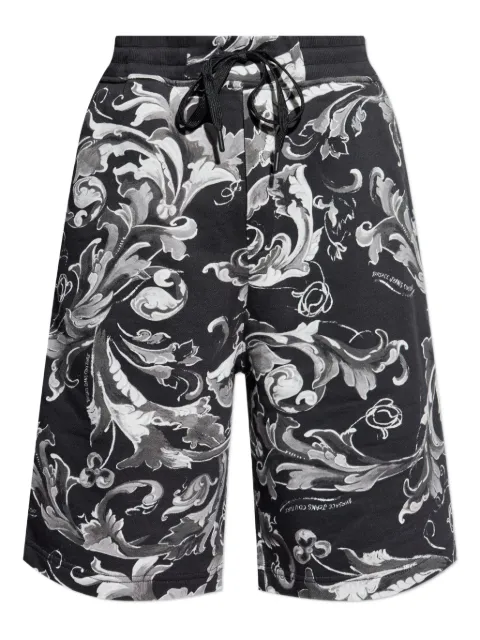 Versace Jeans Couture baroque-print drawstring shorts Black 79GAD3B0
