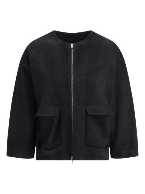 Salvatore Santoro zip-front flap-pocket jacket Black 48007D