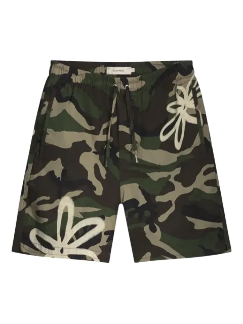 Filling Pieces camouflage-pattern shorts Green 412553500145197