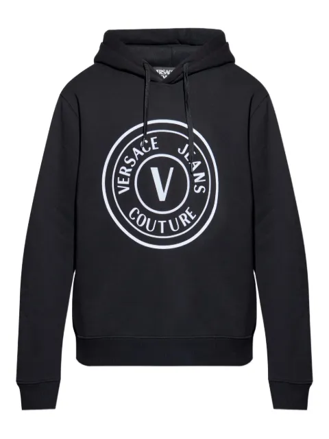 Versace Jeans Couture logo-detail hoodie Black 79GAIE06CF02E