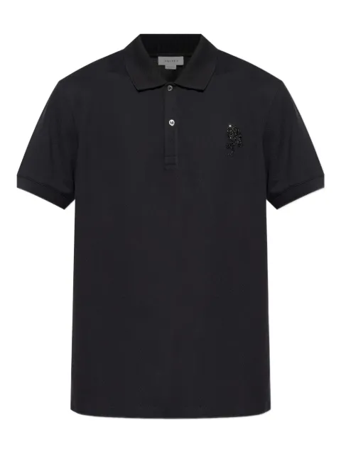 Alexander McQueen embellished polo shirt Black 839234QXAAK