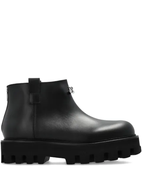Alexander McQueen zip-fastening lug-sole boots Black 832334WIAER