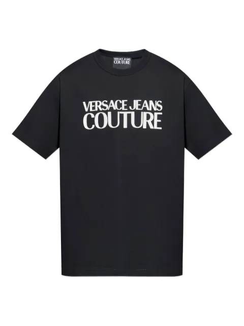 Versace Jeans Couture logo-print t-shirt Black 79GAHE05CJ00E